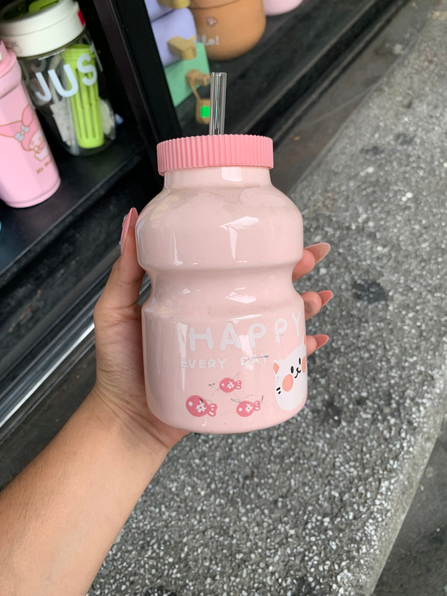 Vaso yakult de cerámica  - Queen Cosmétics