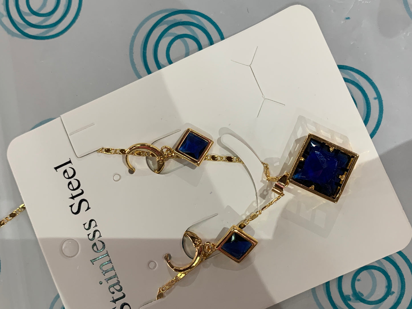 Collar y aretes set - bling bling