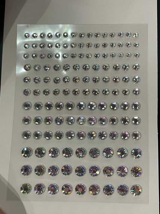 Piedras con adhesivo