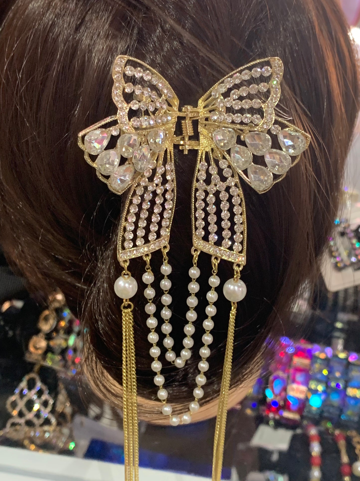 Pinza con Moño Grande - Bling Bling