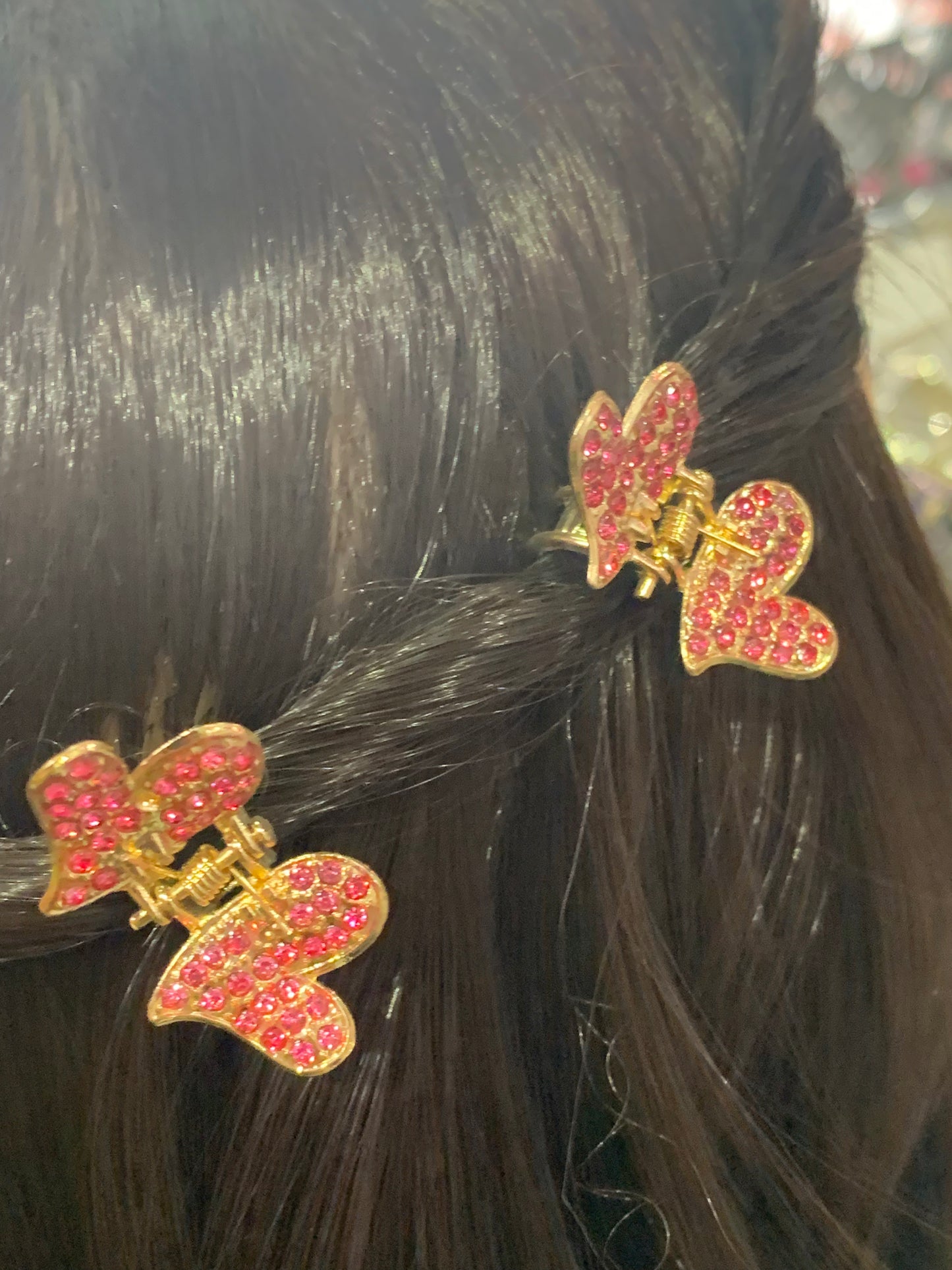 Dúo de Pinza en forma de corazón - Bling Bling