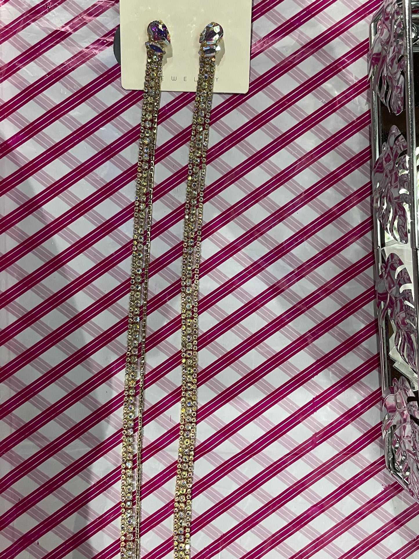 Aretes largos -Bling Bling