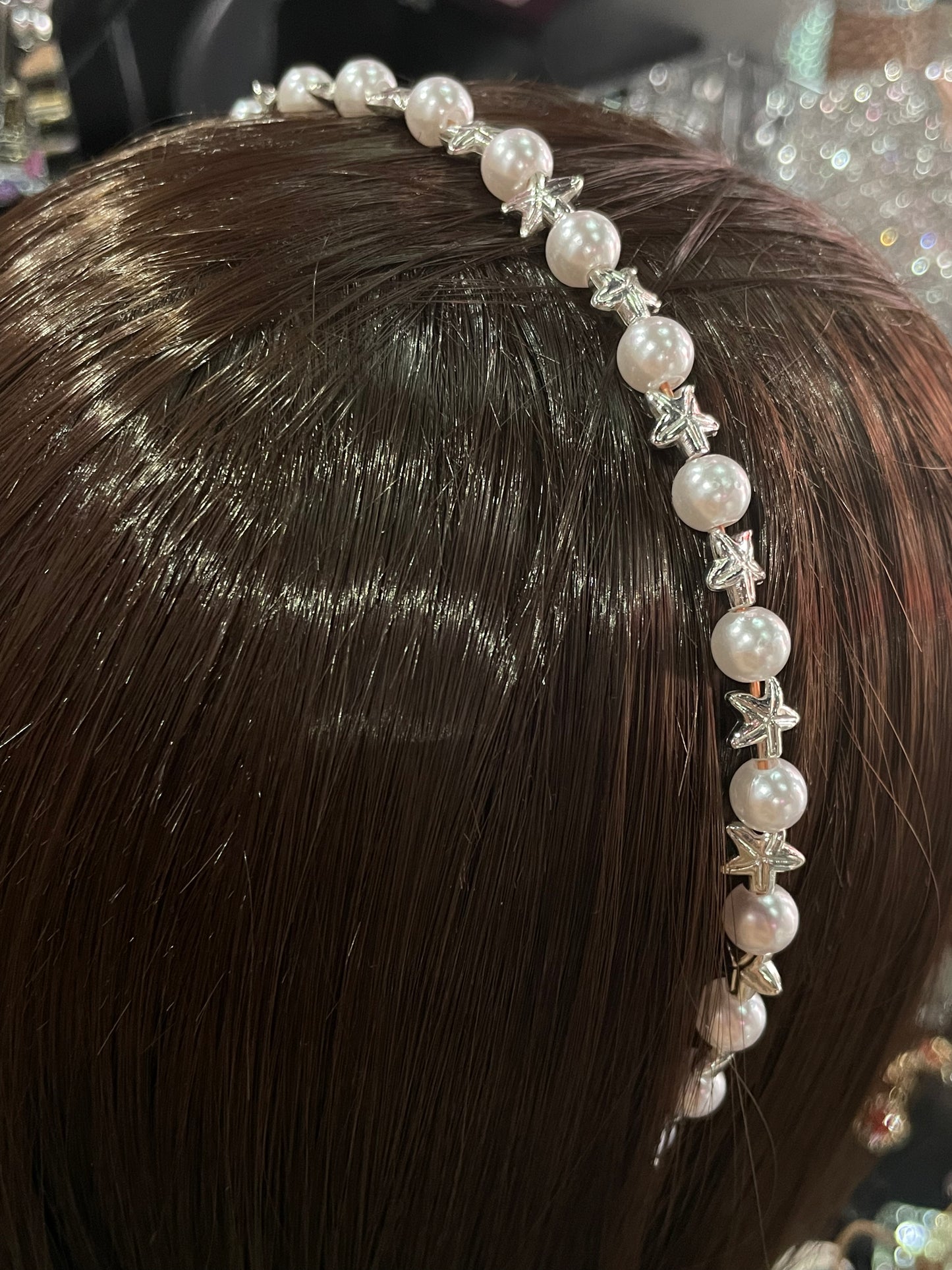 Diadema de perlas pequeñas - Bling Bling