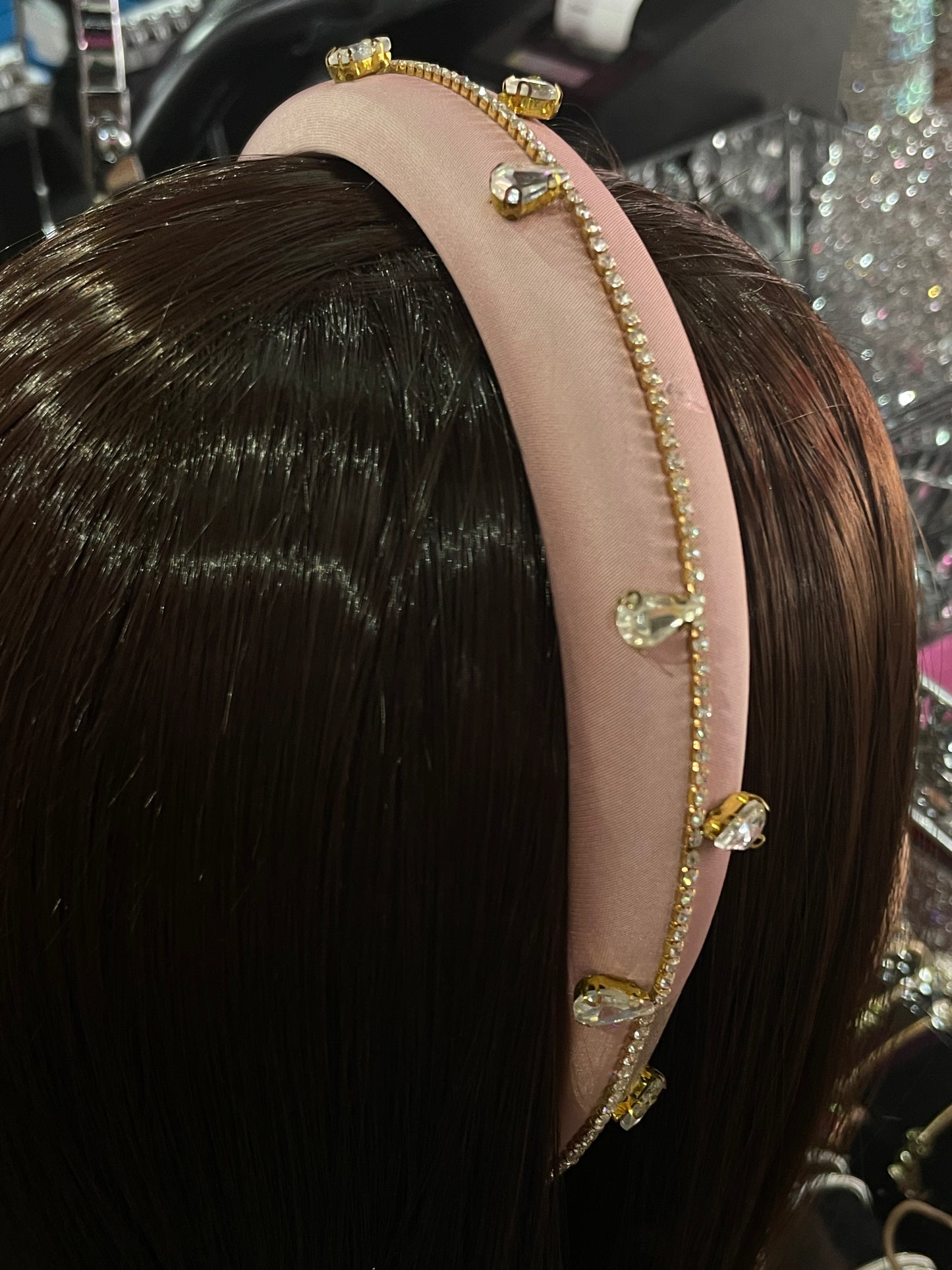 Diadema de tela decorada - Bling Bling