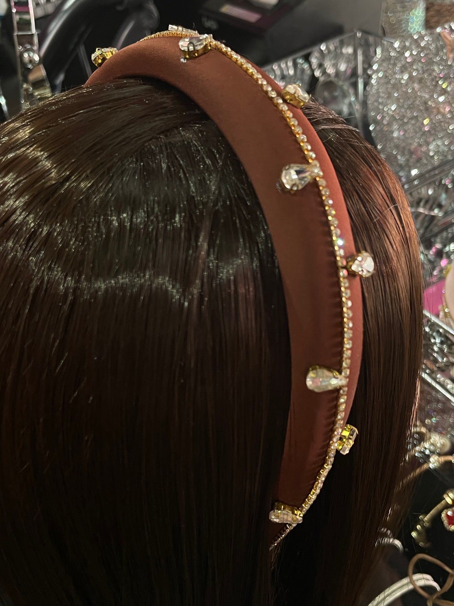 Diadema de tela decorada - Bling Bling