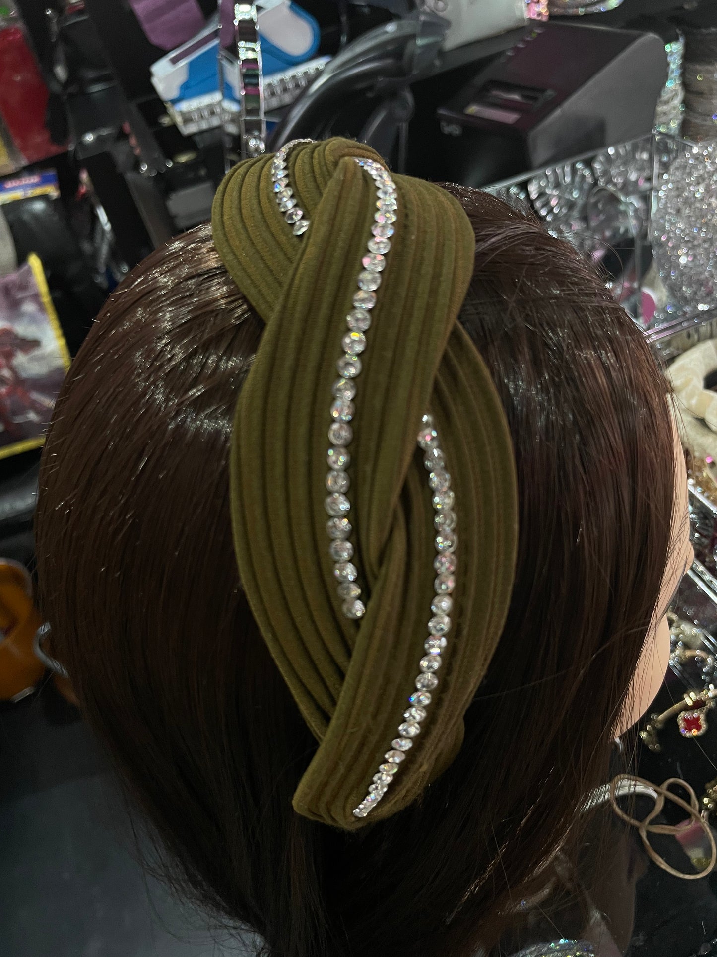 Diademas diseños brillosos con tela - Bling Bling