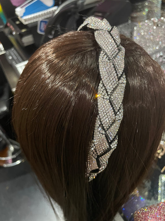 Diadema trenzada brillosa - Bling Bling