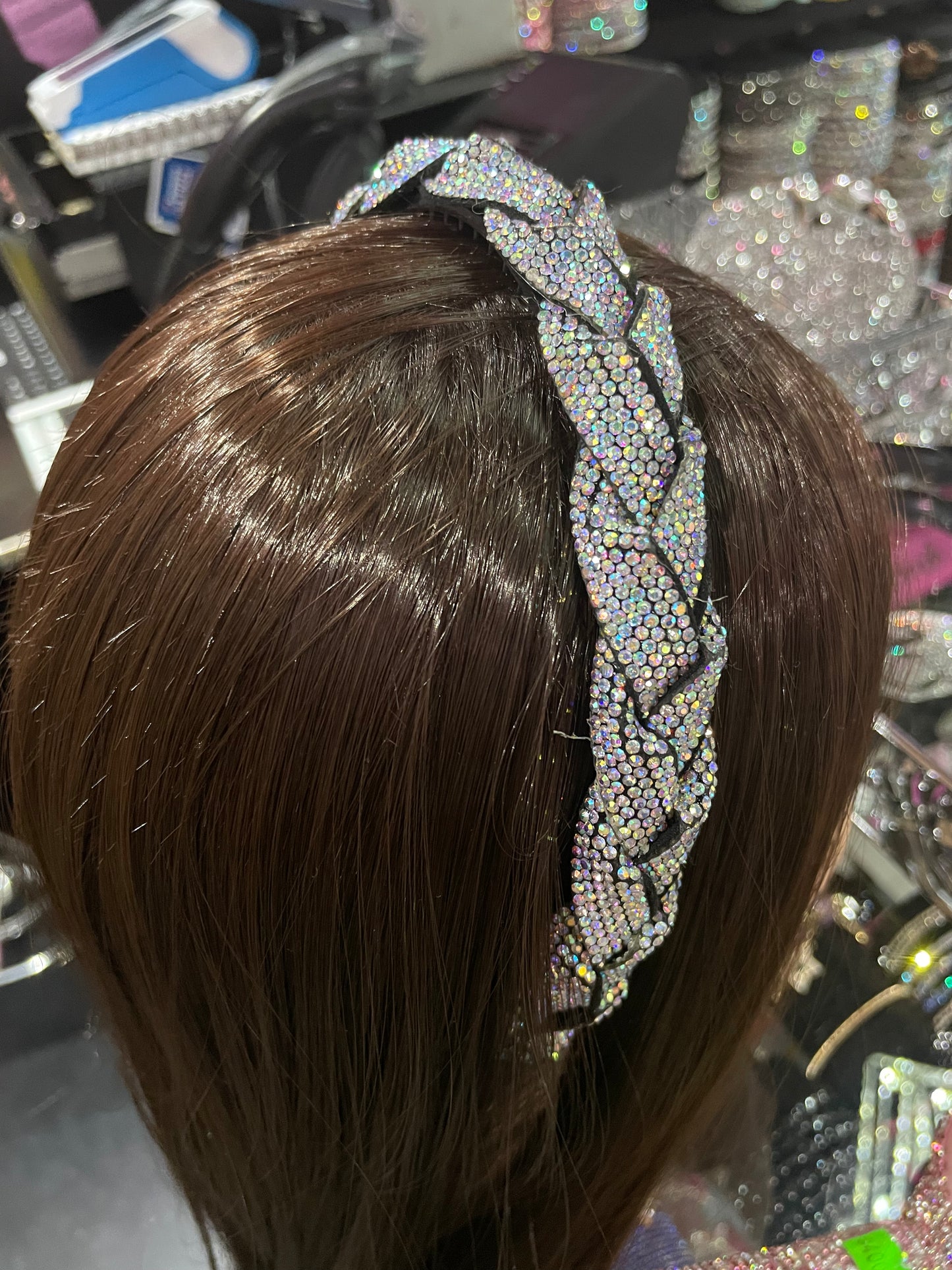 Diadema trenzada brillosa - Bling Bling