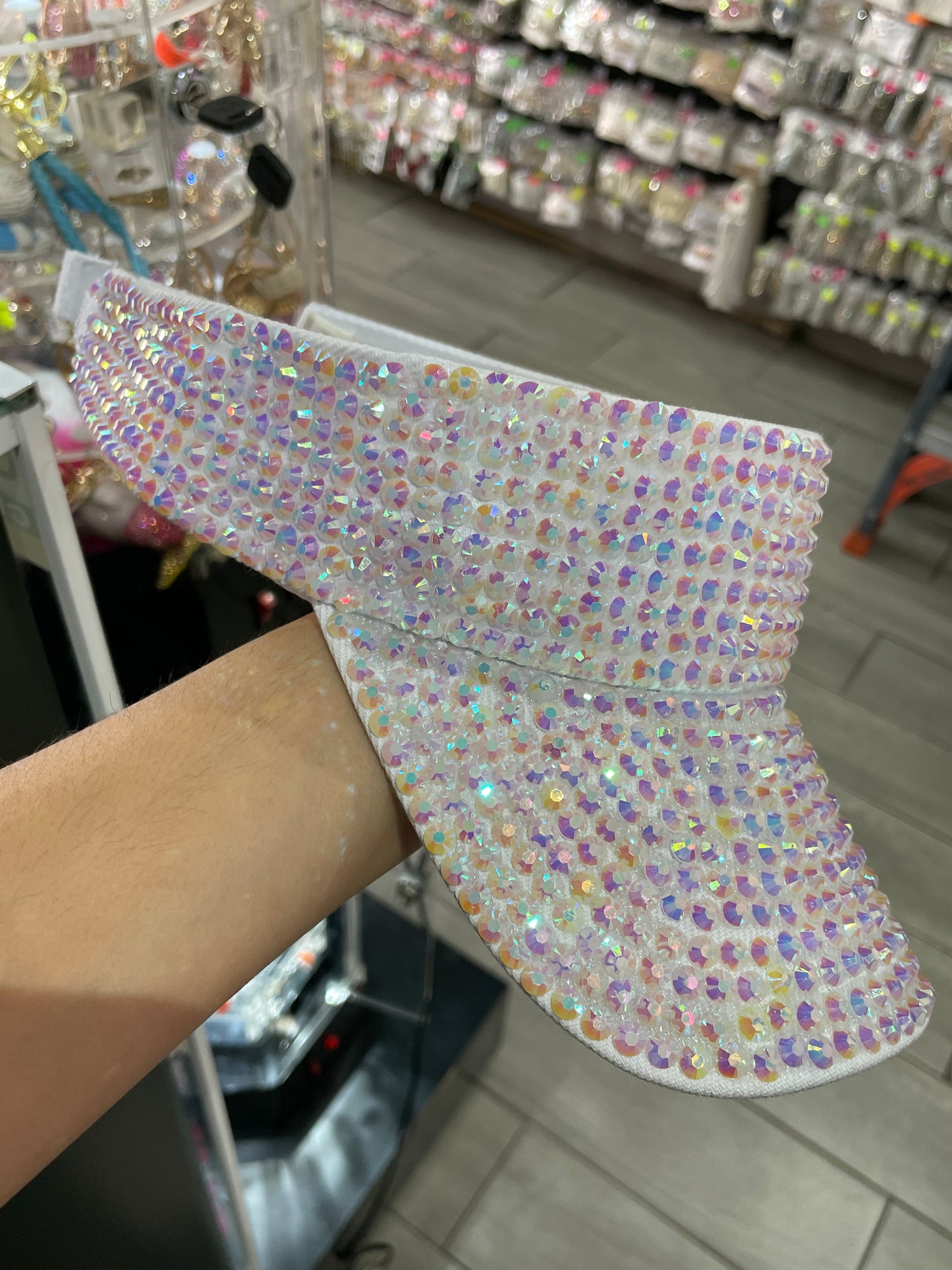 Viseras brillosas - bling bling