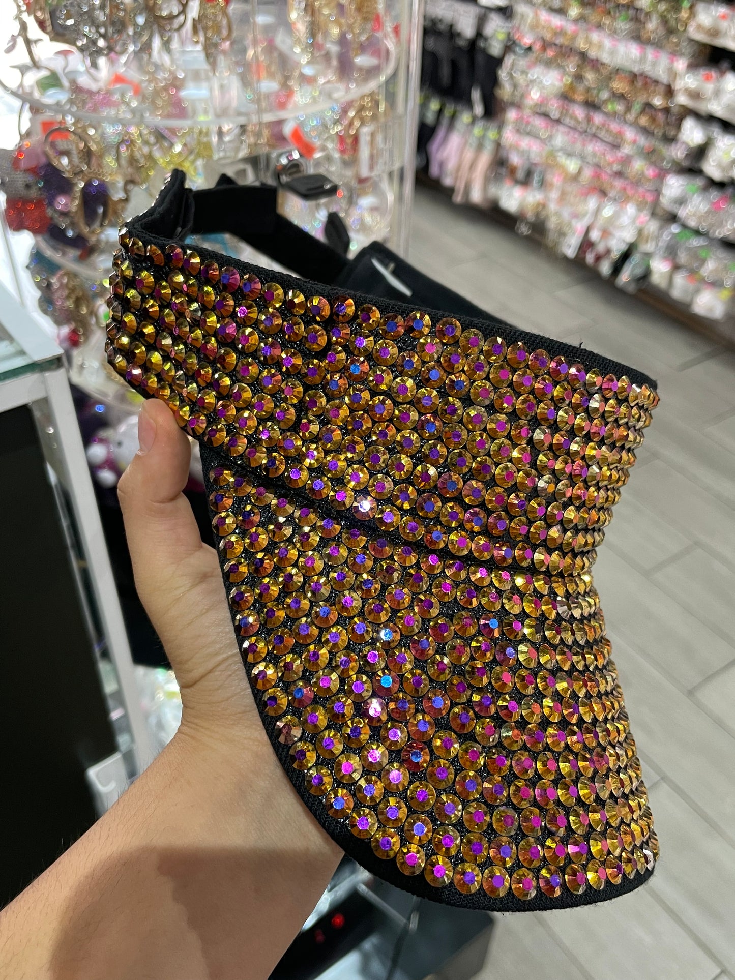 Viseras brillosas - bling bling
