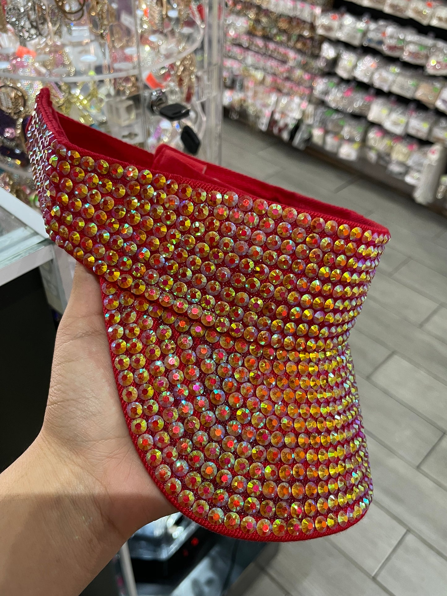 Viseras brillosas - bling bling