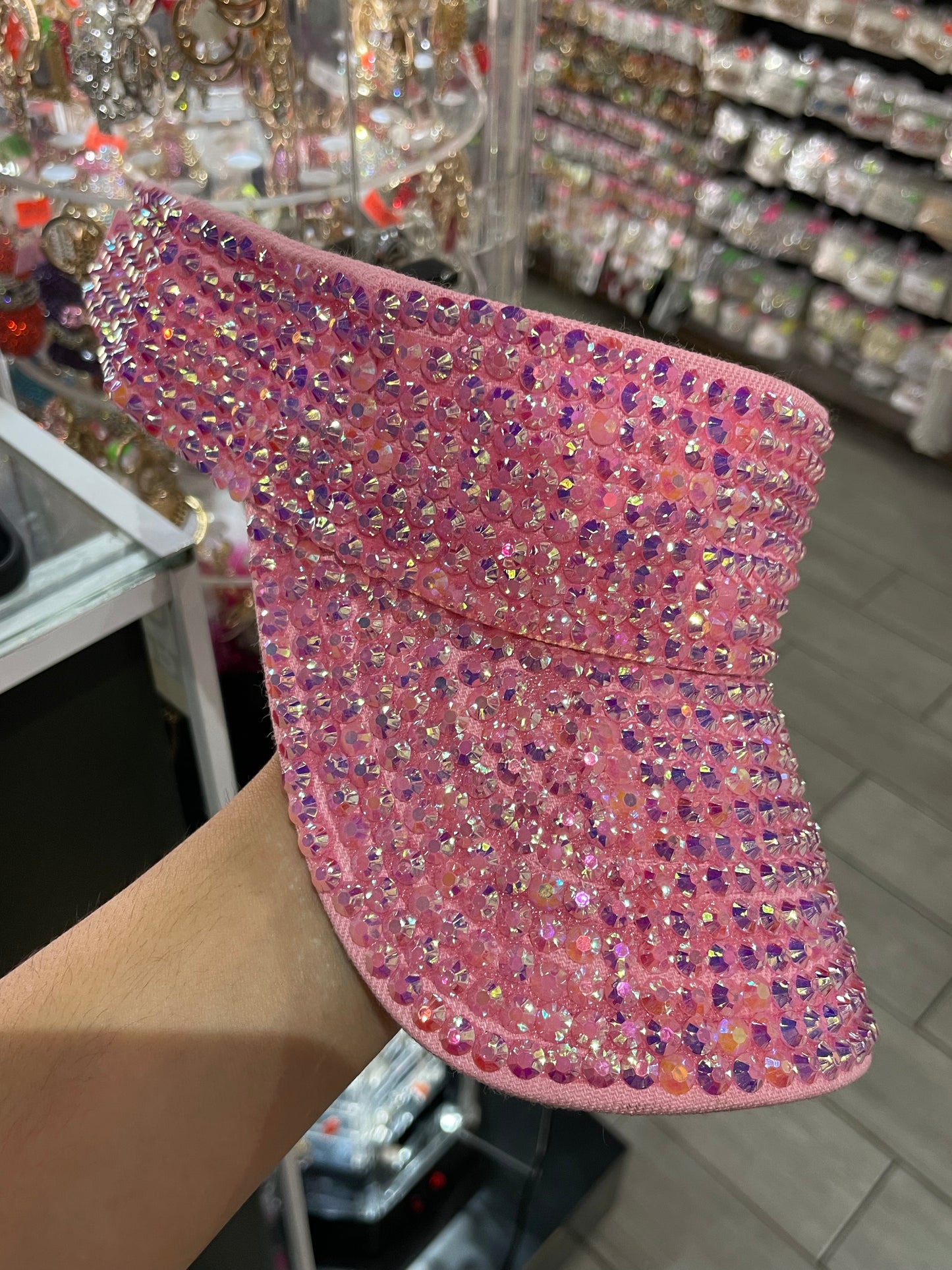 Viseras brillosas - bling bling