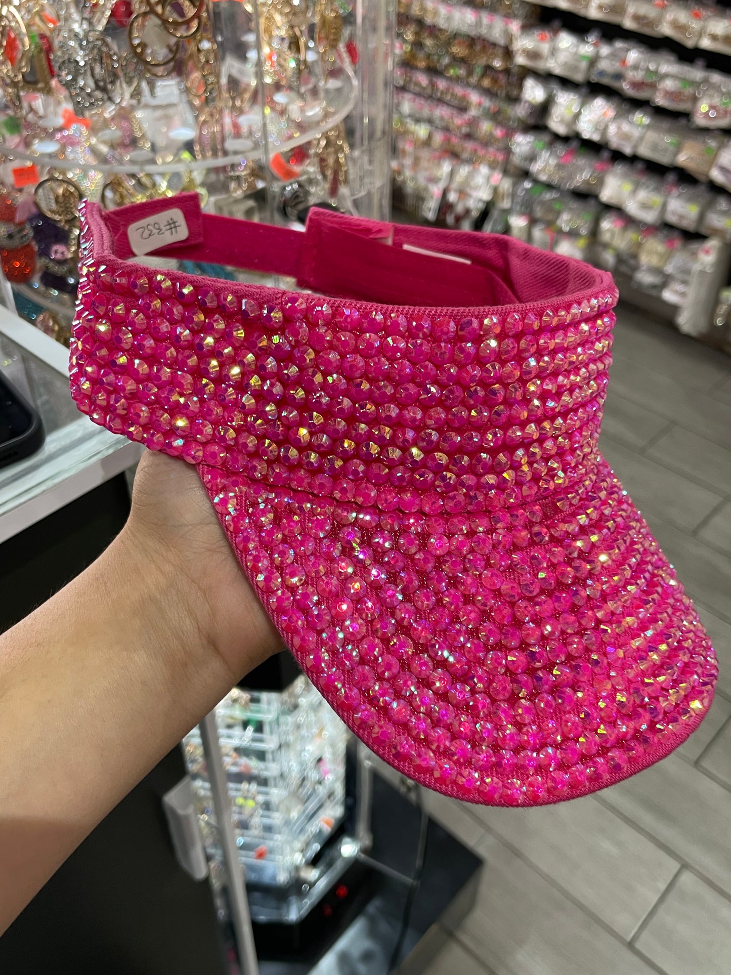 Viseras brillosas - bling bling