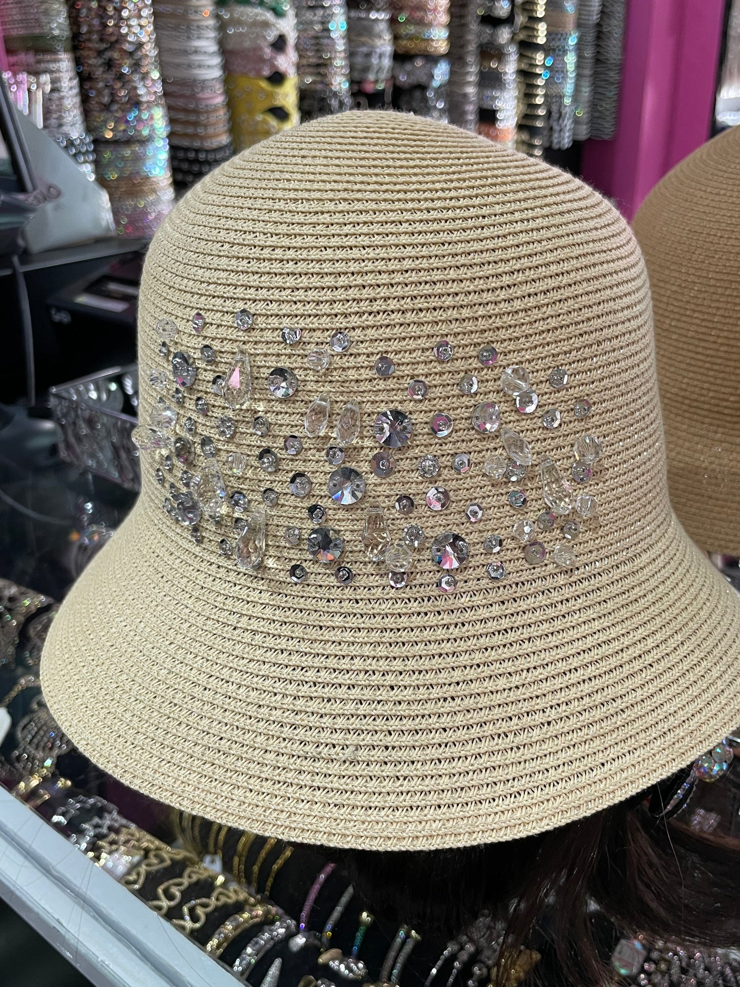 Sombrero decorado - bling bling