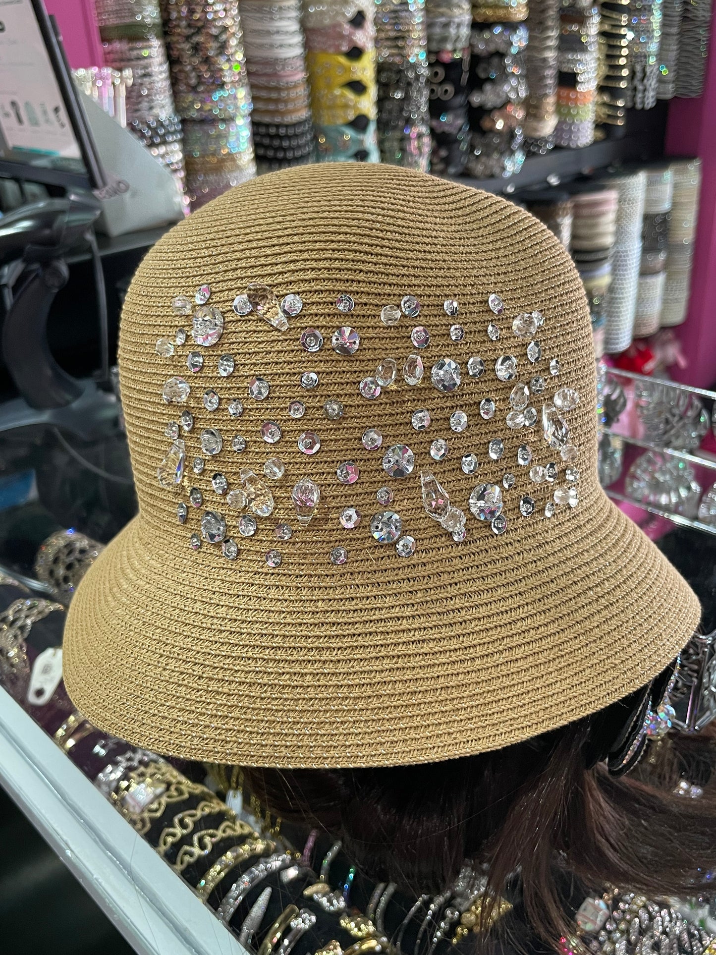 Sombrero decorado - bling bling