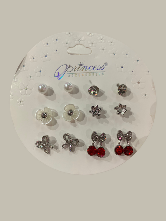 Aretes paq. 6 pares - Bling Bling