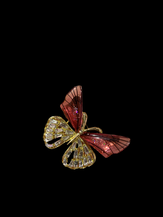 Prendedor mariposa - cristal