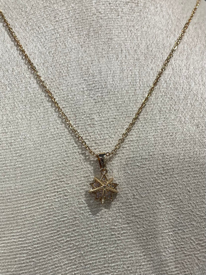 Collar de Zirconia con dije de Estrella - Bling Bling
