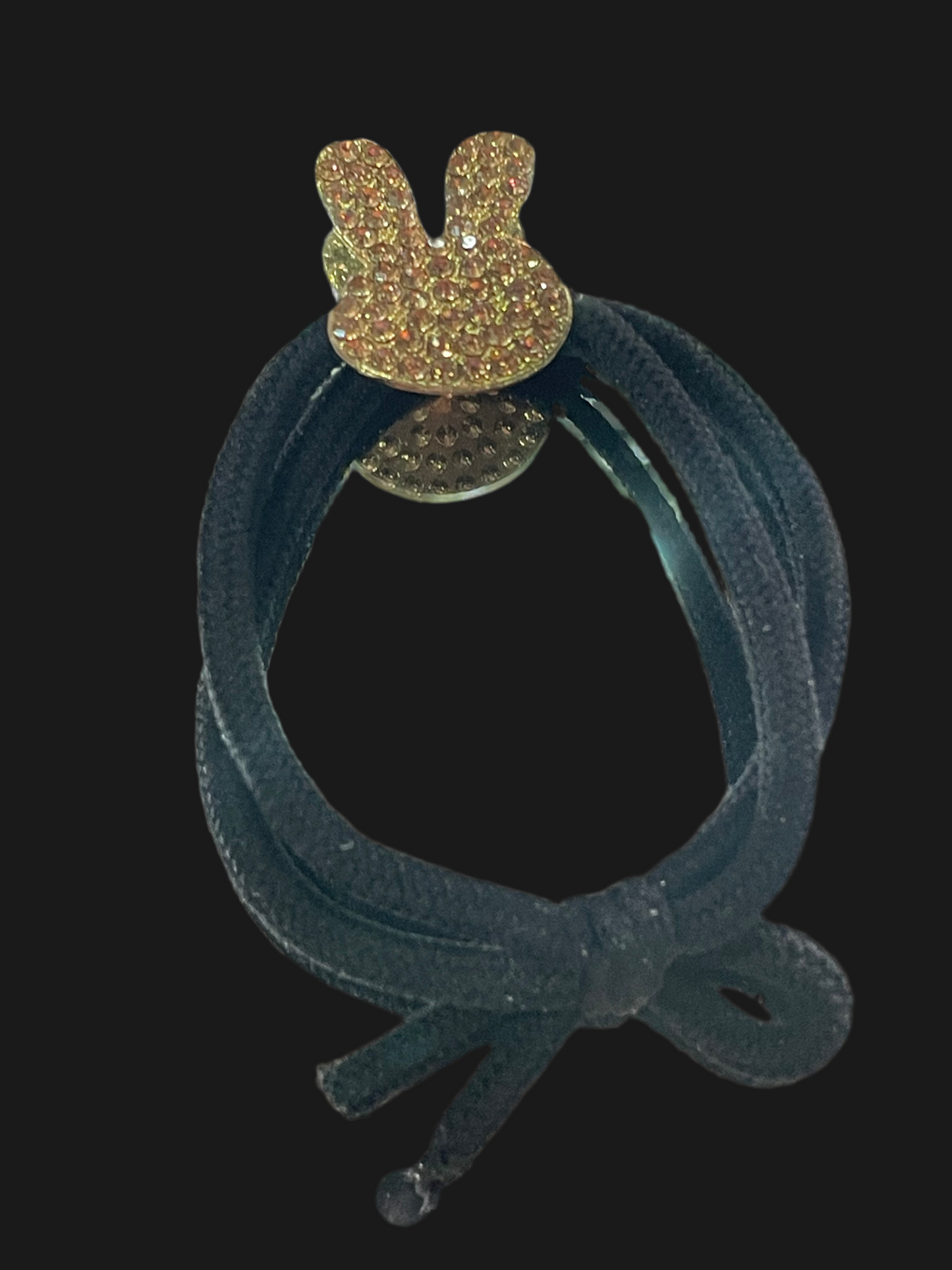 Liga para Cabello con adorno de Trébol y Conejito - Bling Bling