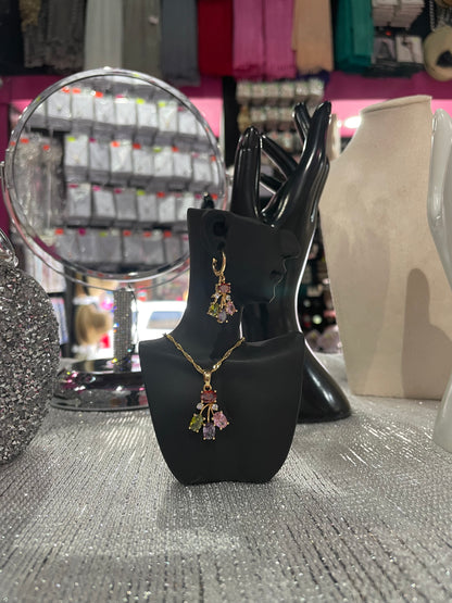 Juego de Collar dorado con dije - Bling Bling