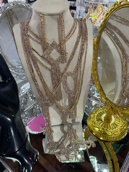 Juego de Collar largo para Fiesta - Bling Bling
