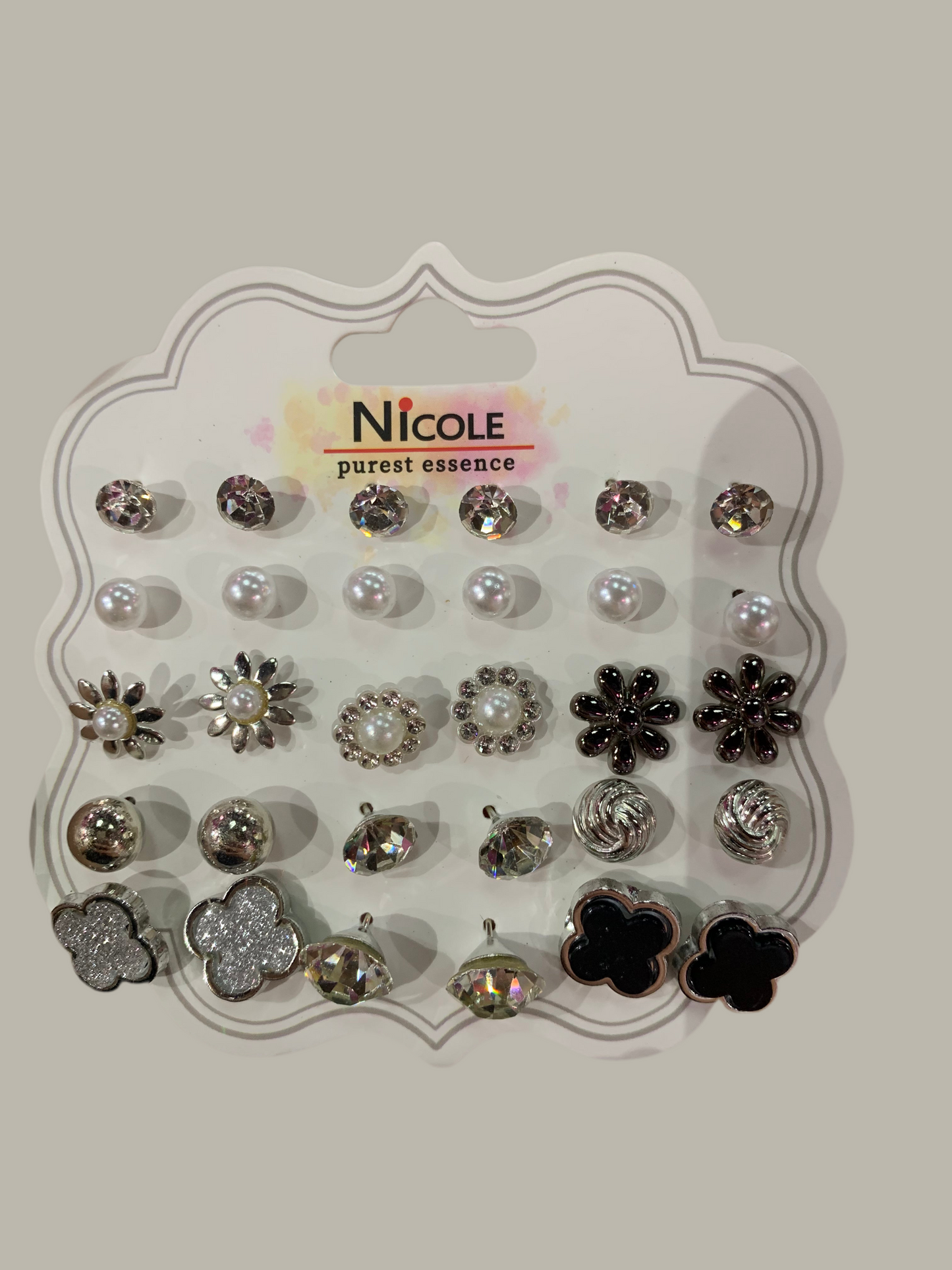 Aretes paq. 14 pares - Bling Bling