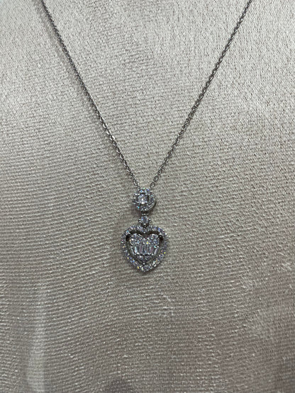 Collar de Zirconia con dije de Corazón - Bling Bling