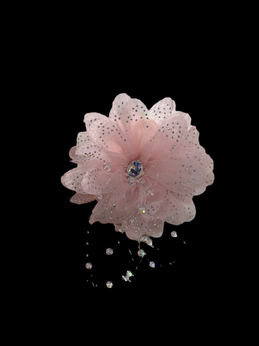 pinza de flor _ cristal