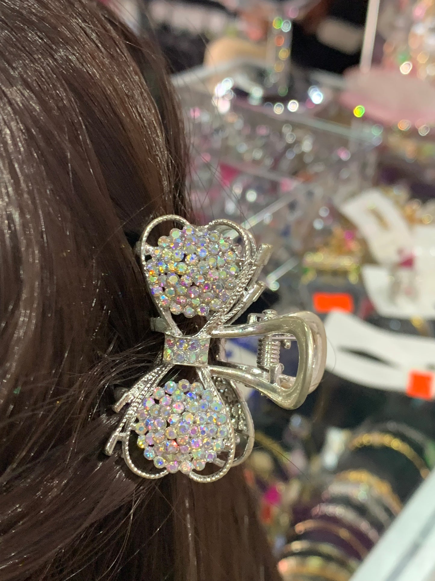 Pinza mini diseños en plateado - Bling Bling