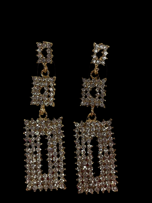 Aretes largos para fiesta - Bling Bling