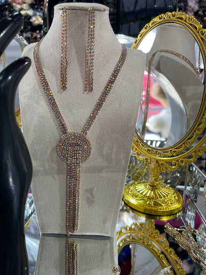 Juego de Collar largo para Fiesta - Bling Bling