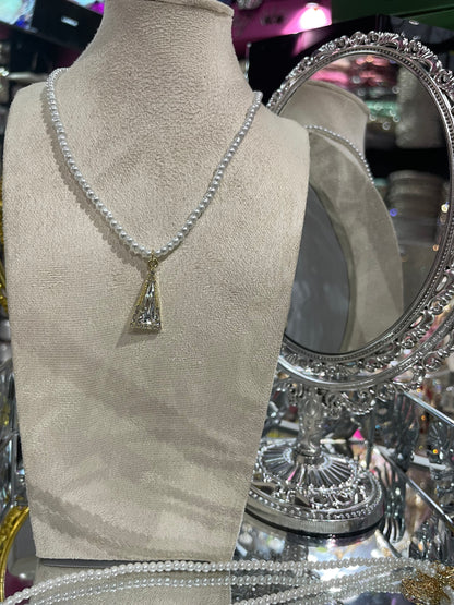 Collar de Perlas con dije Dorado - Bling Bling