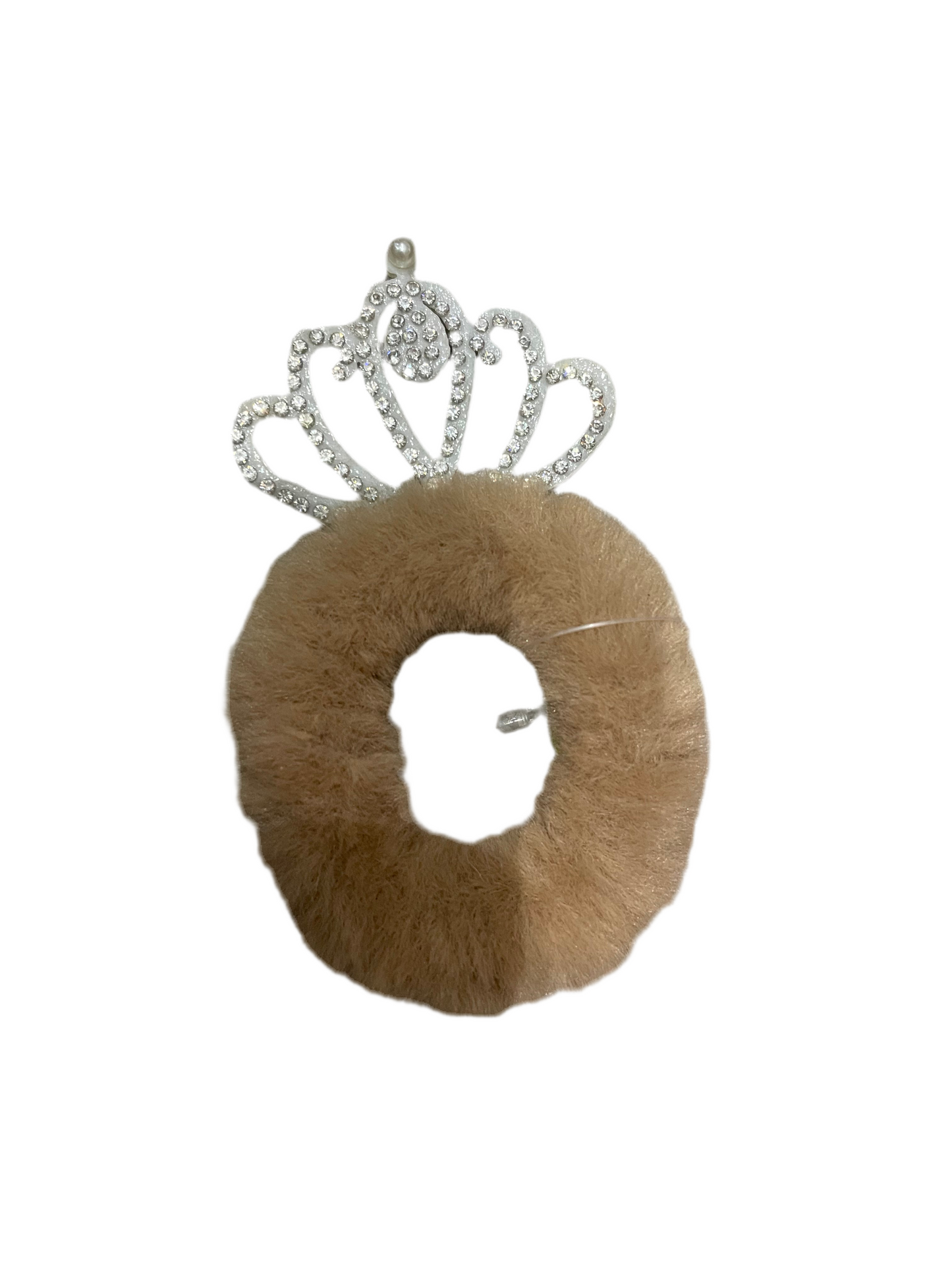 Dona para cabello de peluche con Corona - Bling Bling