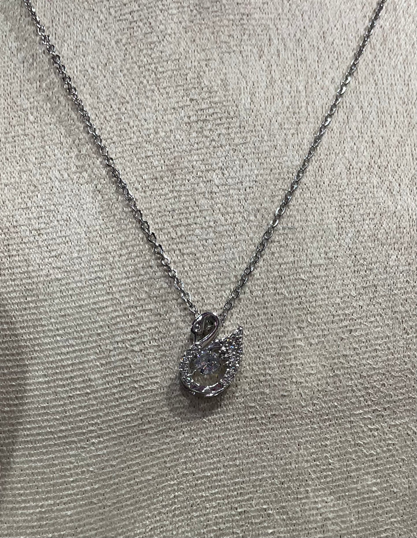 Collar de Zirconia con dije Cisne - Bling Bling