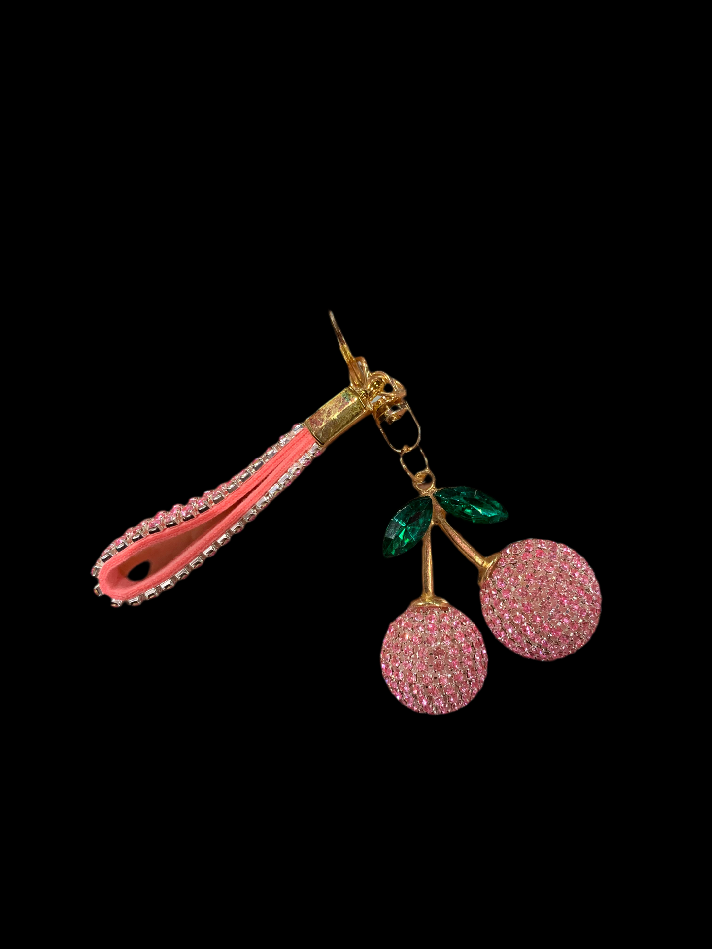 Llavero de cereza - cristal