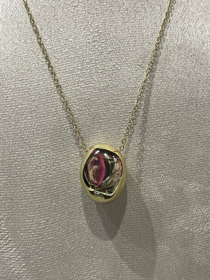 Collar con Dije liso en Dorado - Bling Bling