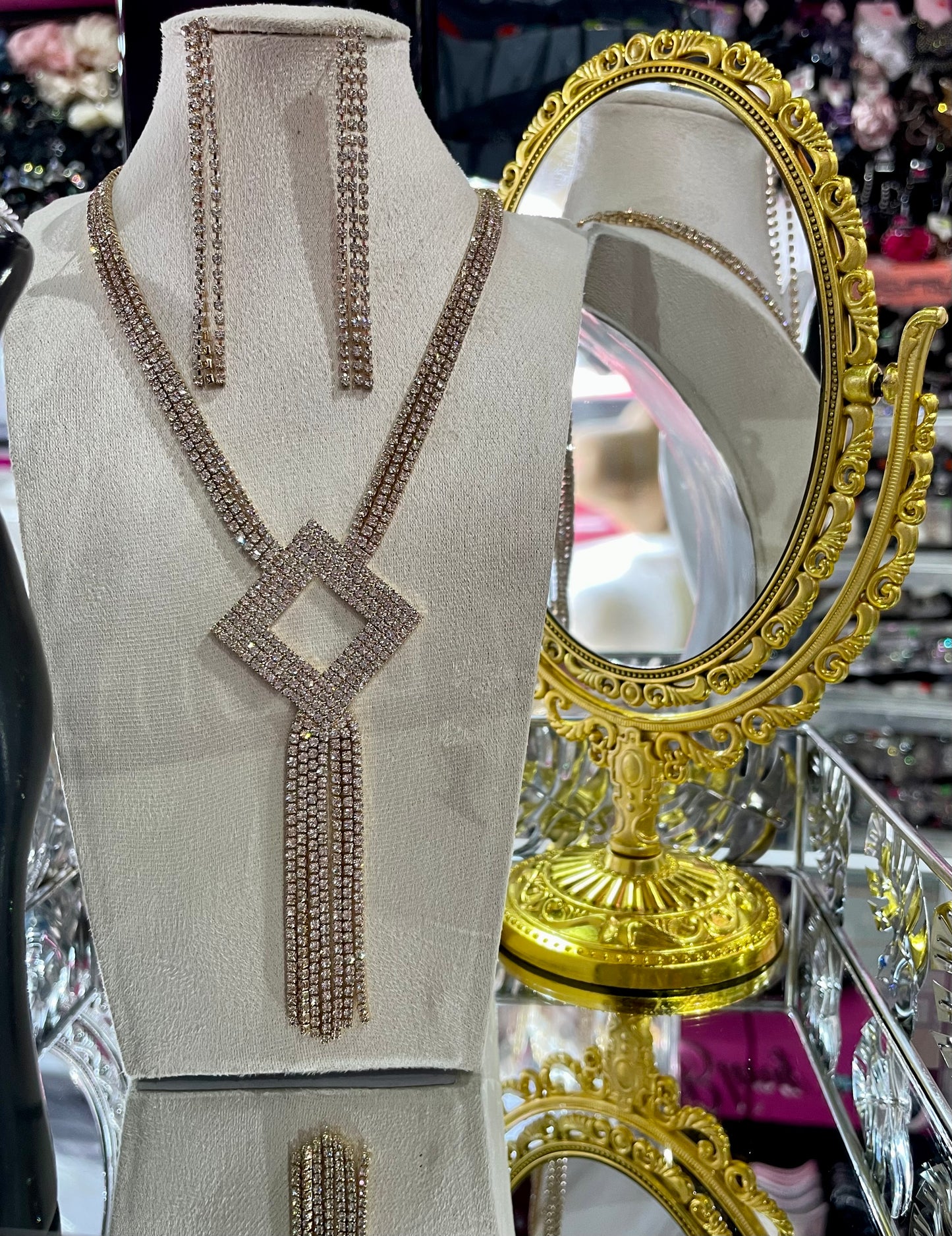 Juego de Collar largo para Fiesta - Bling Bling