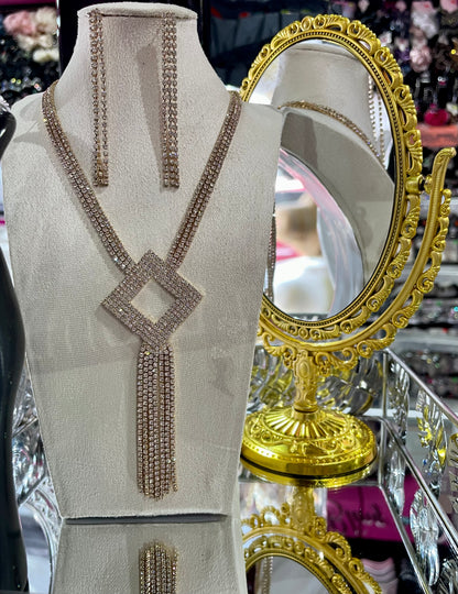 Juego de Collar largo para Fiesta - Bling Bling