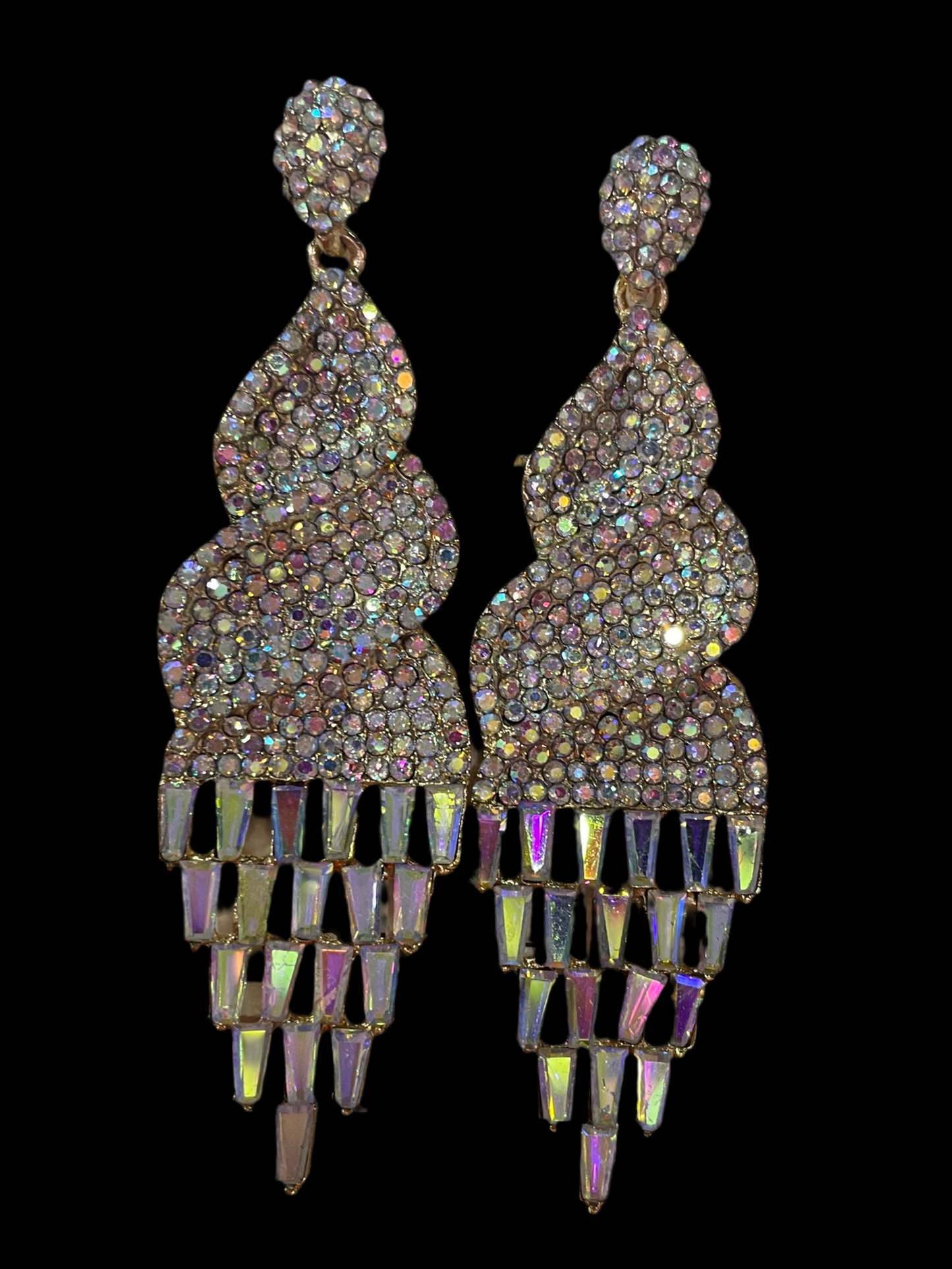 Aretes largos en dorado diseños - Bling Bling