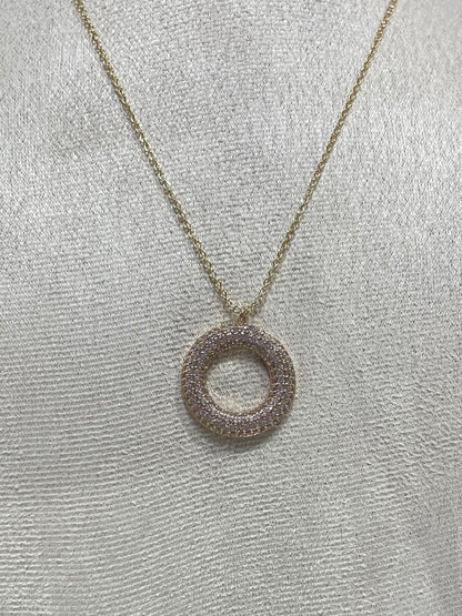 Collar de Zirconia con dije de Dona Brillante - Bling Bling