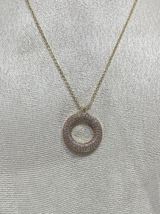 Collar de Zirconia con dije de Dona Brillante - Bling Bling