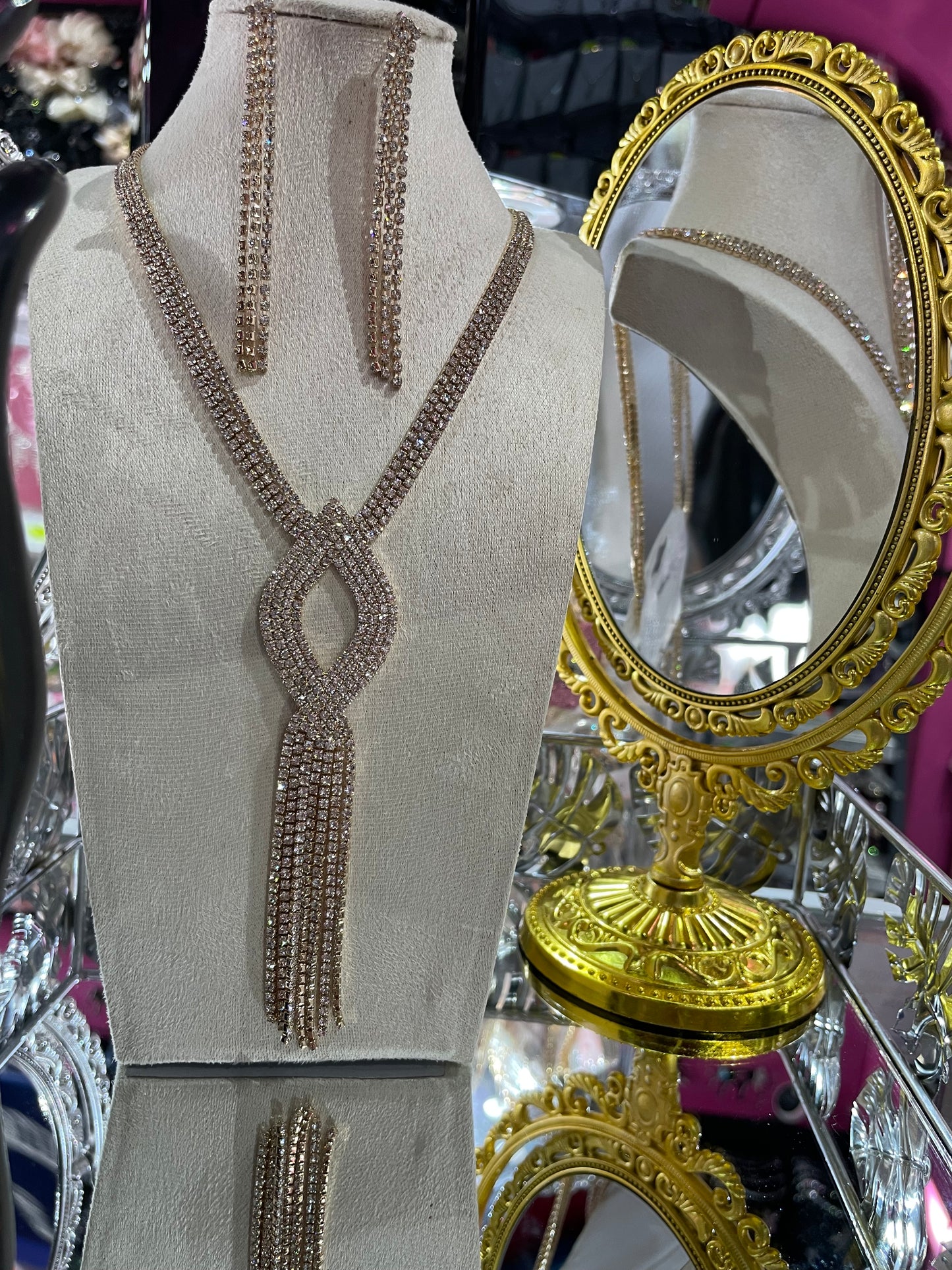 Juego de Collar largo para Fiesta - Bling Bling