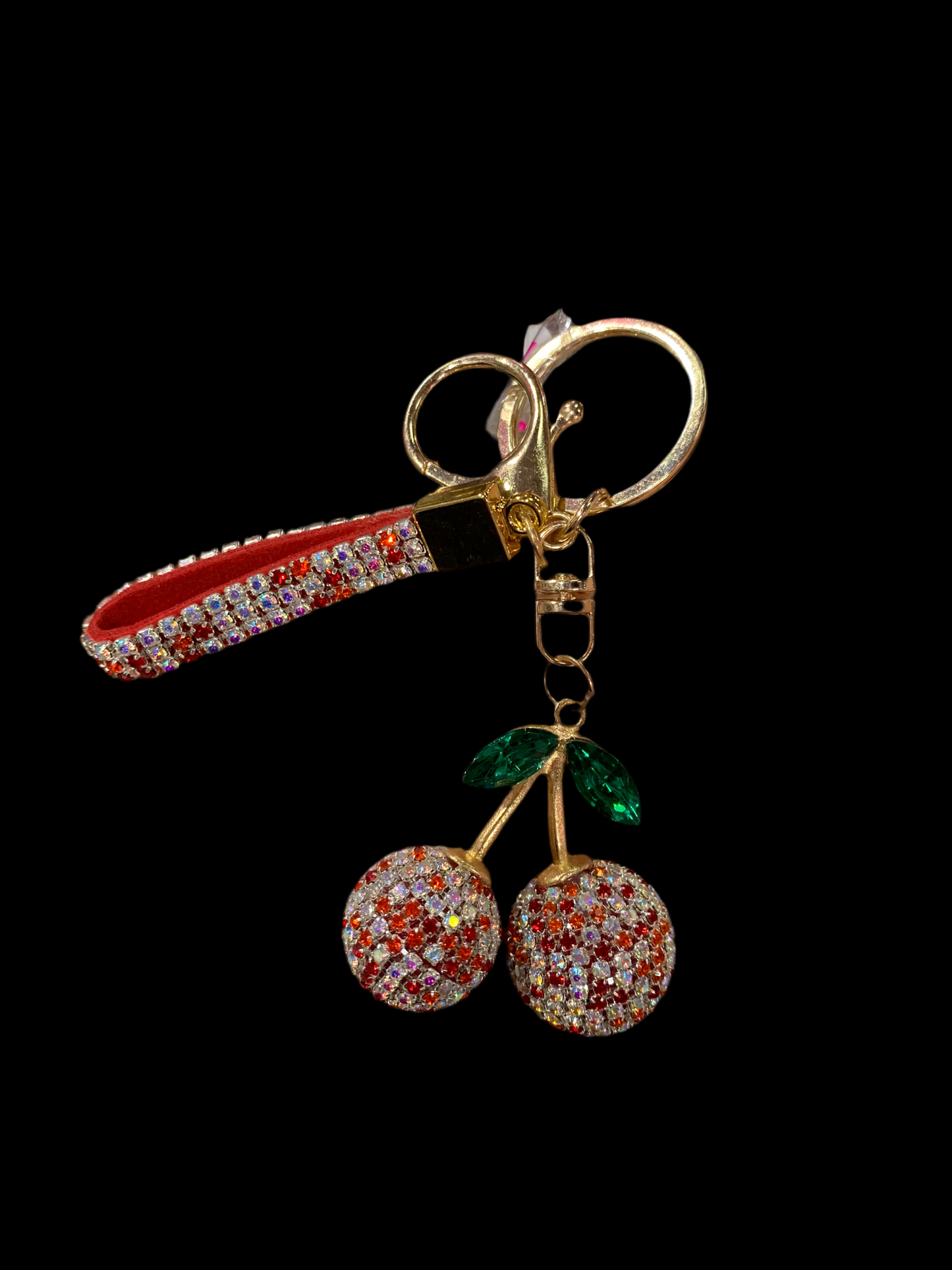 Llavero de cereza - cristal