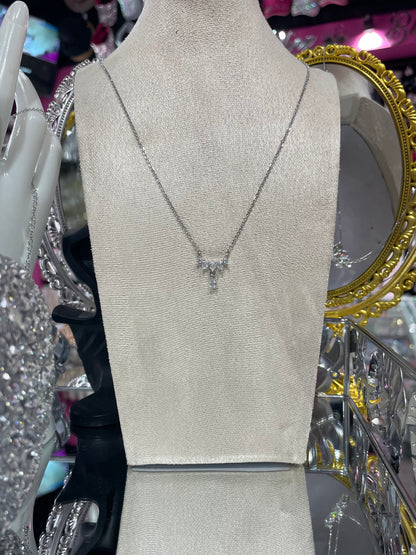 Collar Con Zirconias Pequeñas en forma de diamantes - Bling Bling