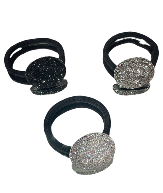 Liga para el Cabello con adorno con forma Ovalada - Bling Bling
