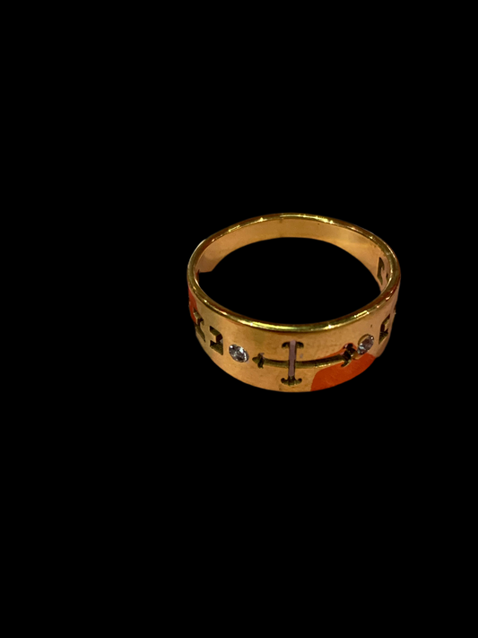Anillo de cruz - bling bling