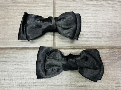 Moño Doble Satinado(Par) - Los Moños De Kari