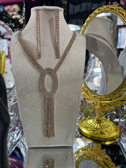 Juego de Collar largo para Fiesta - Bling Bling