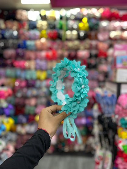 Corona De Flores(Ajustable) - Los Moños De Kari