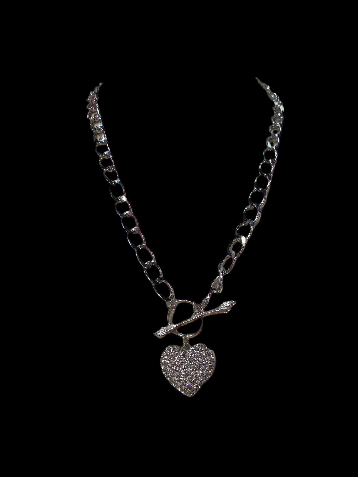 Collar sin broche de corazón